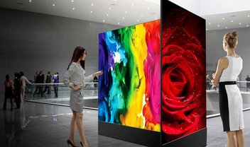 Sinalizador LG OLED Dual View chega por R$ 100 mil