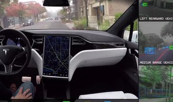 Vídeo incrível mostra como o sistema autônomo da Tesla enxerga a rua