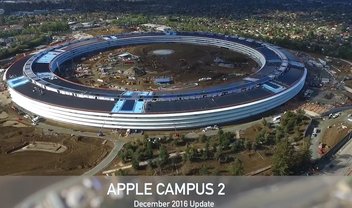 Prestes a ser concluído, campus futurístico da Apple aparece em novo vídeo