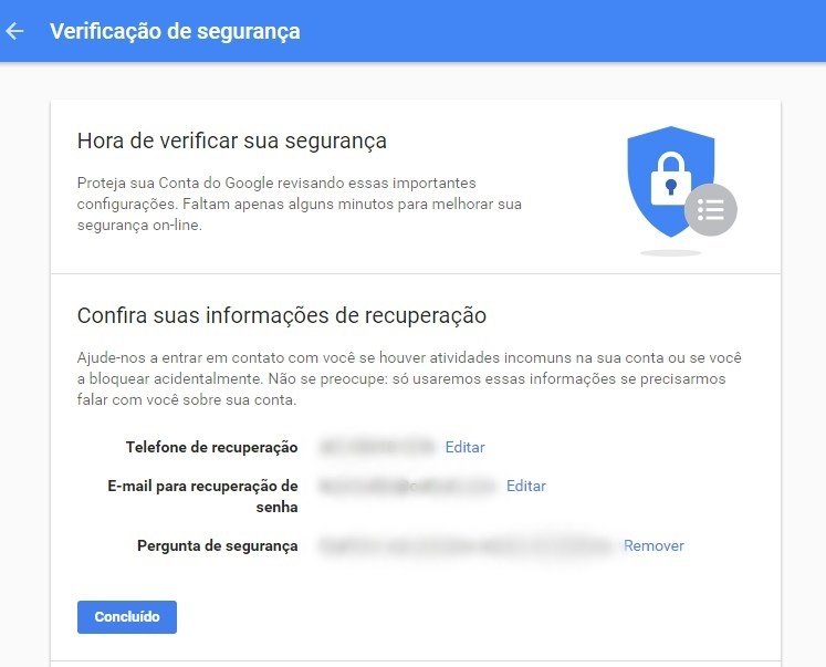 VERIFICAÇÃO de SEGURANÇA GOOGLE [Mais Segurança em sua conta