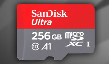 SanDisk Ultra: cartão microSD permite armazenar até 256 GB de dados