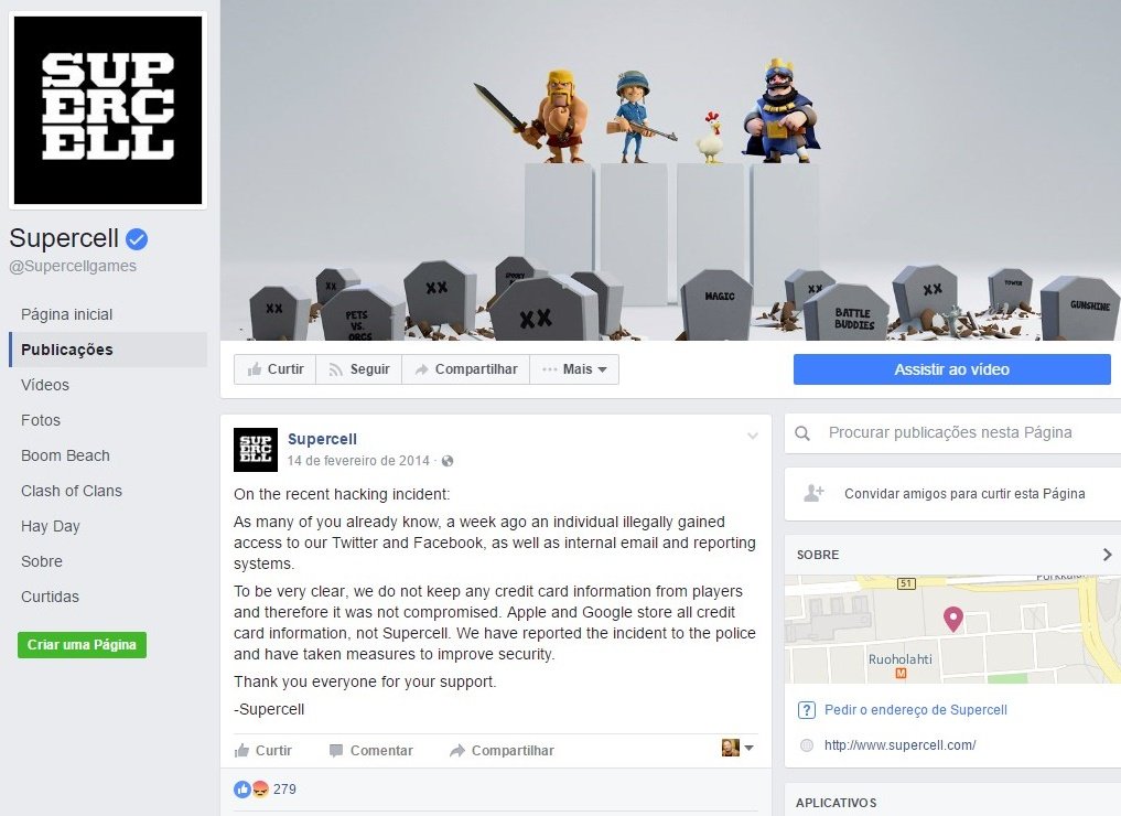 Vazam mais de 1 milhão de contas da empresa criadora do Clash Royale -  TecMundo