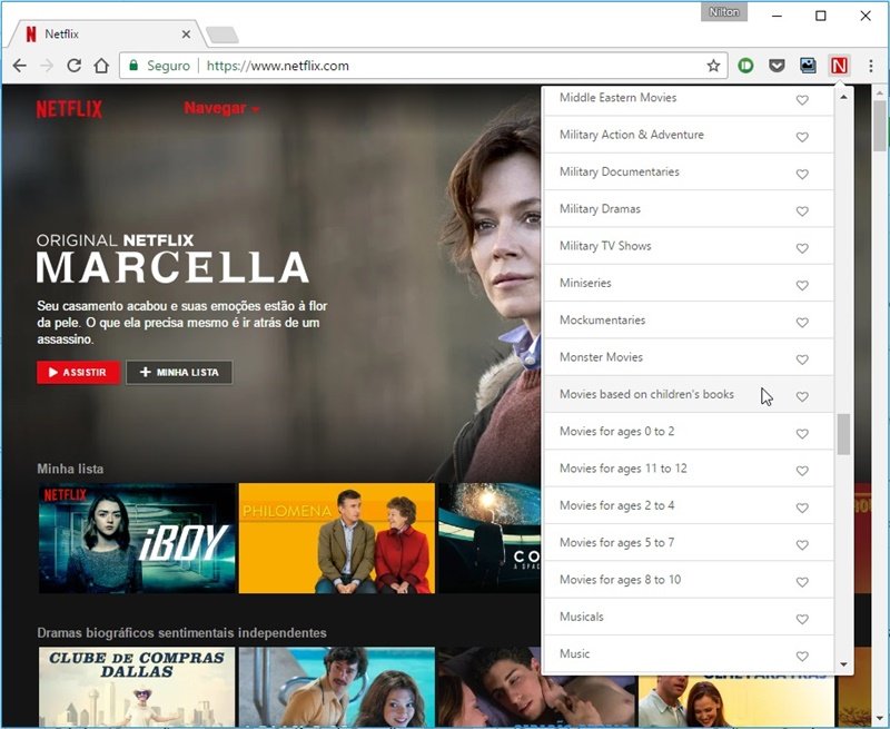 Truque na web faz Netflix mostrar todas as categorias de filmes