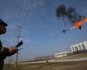 Drone que atira fogo é a solução chinesa para se livrar do lixo [vídeo]