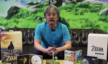 Veja unboxing da edição limitada de Zelda feito pelo próprio Eiji Aonuma