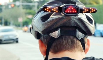 Mais segurança: painel LED adiciona função de seta a capacetes de ciclistas