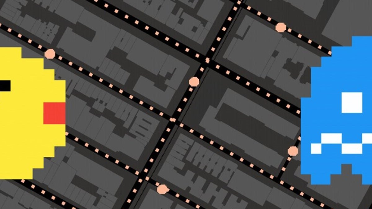 Google Maps PacMan Doodle Game 