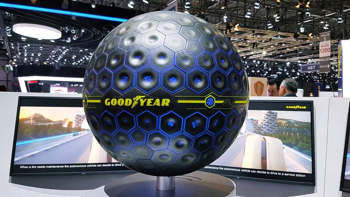 Goodyear revela pneu esférico em Genebra