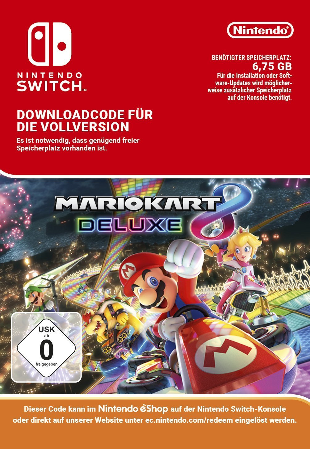 Mario Kart 8 Deluxe  Switch - Jogo Digital