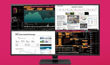 Novo monitor 4K da LG combina o sinal de 4 entradas em um único display