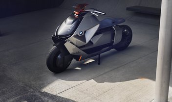 Conceito de nova moto elétrica da BMW se parece com uma lambreta futurista