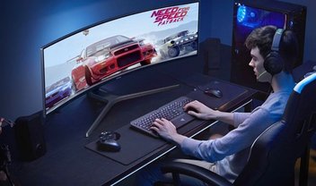 Sonho gamer: Samsung lança monitor widescreen 49 polegadas com tela curva