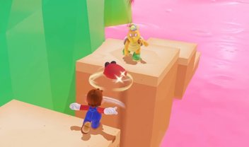 Super Mario Odyssey terá modo coop — e o Player 2 joga com o chapéu!