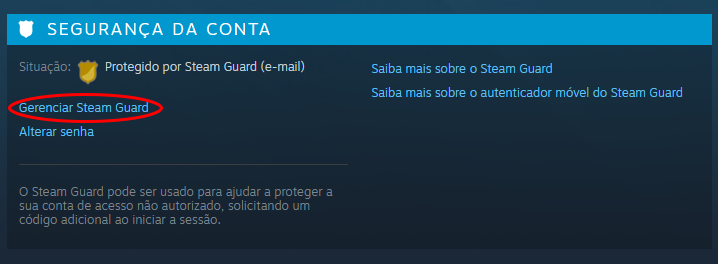 Desativando o Steam Guard em três passos