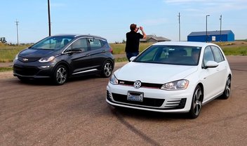 Um Chevrolet elétrico x um Golf GTI: quem é mais rápido na aceleração?