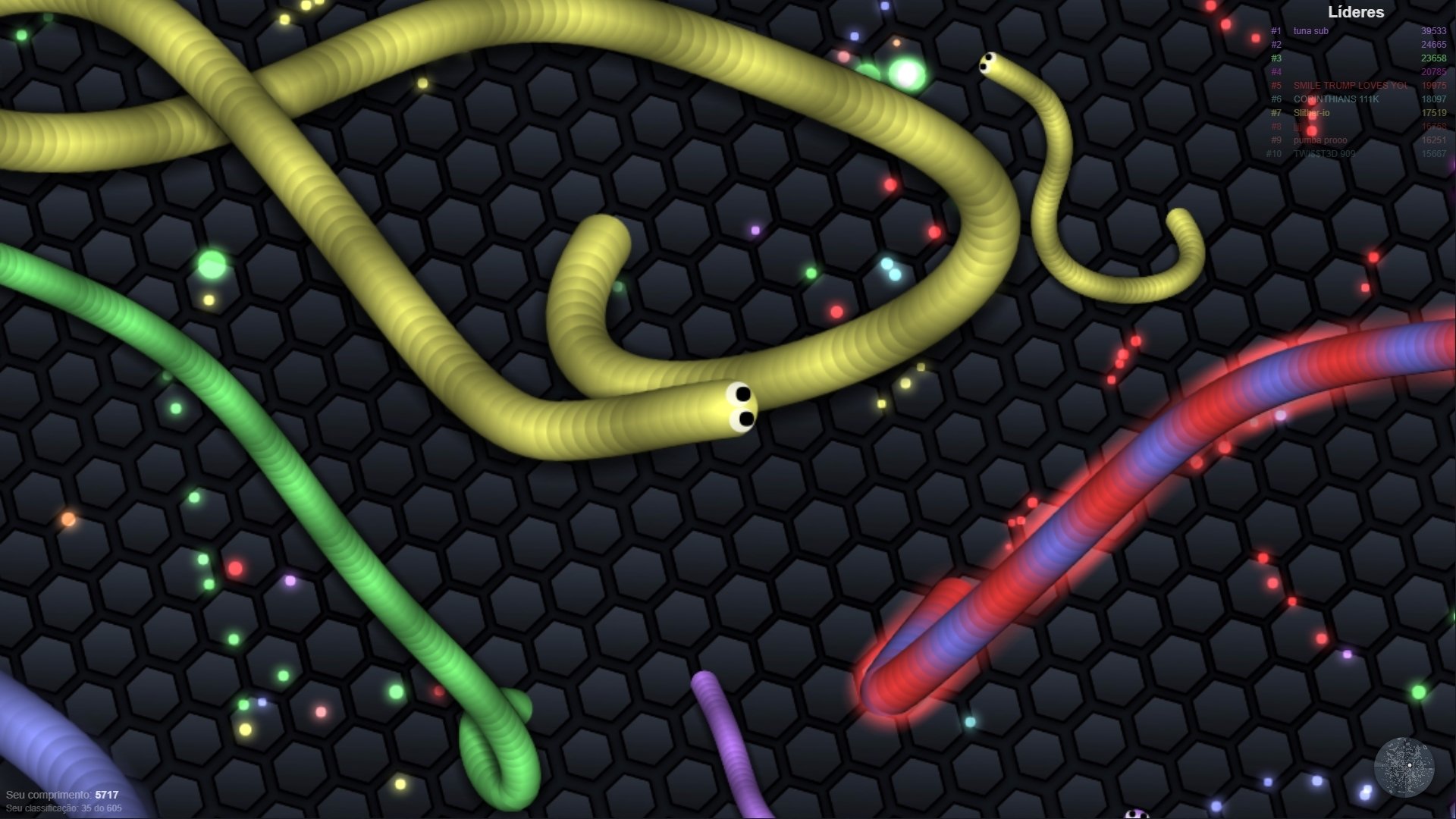 Jogo Slither.io no Jogos 360