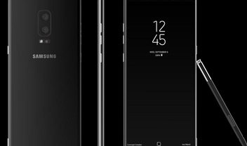 Possíveis fotos do Galaxy Note 8 mostram um celular 'retangular'