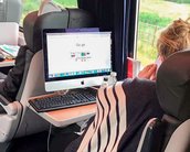 Mulher é flagrada com iMac, teclado e mouse em trem a caminho do trabalho