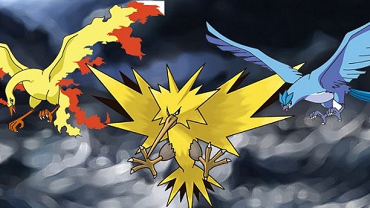 Pokémons Lendários do PokémonGO: Moltres, Articuno e Zapdos