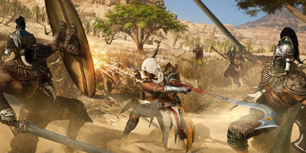 Quase 20 minutos de Assassins's Creed Origins na glória do 4K no Xbox One X