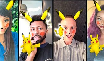 Snapchat ganha lente que transforma usuários em Pikachu