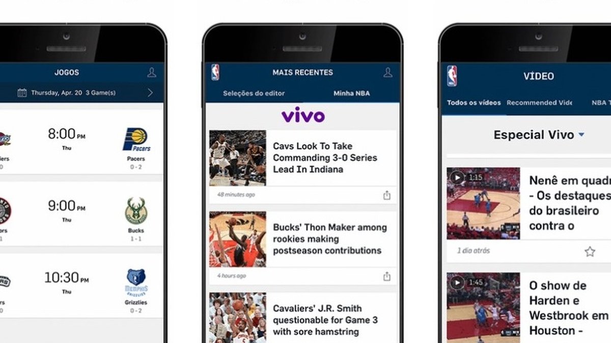 NBA fecha parceria com a Vivo para transmissão de jogos pelo celular