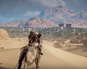 Gameplay de AC Origins no XOne X mostra controle de águia, combate e mais