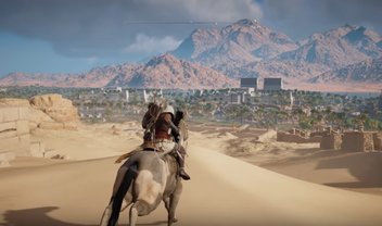 Gameplay de AC Origins no XOne X mostra controle de águia, combate e mais