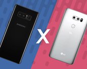 Comparativo: Samsung Galaxy Note 8 vs. LG V30 [Vídeo]