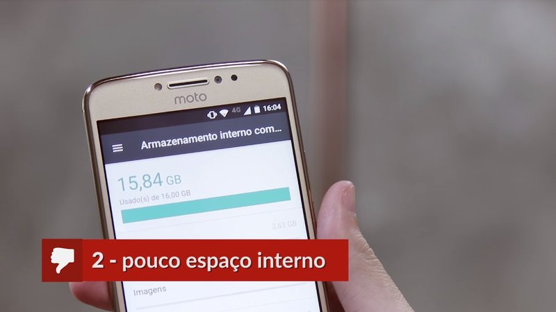 Armazenamento do Moto E4 Plus