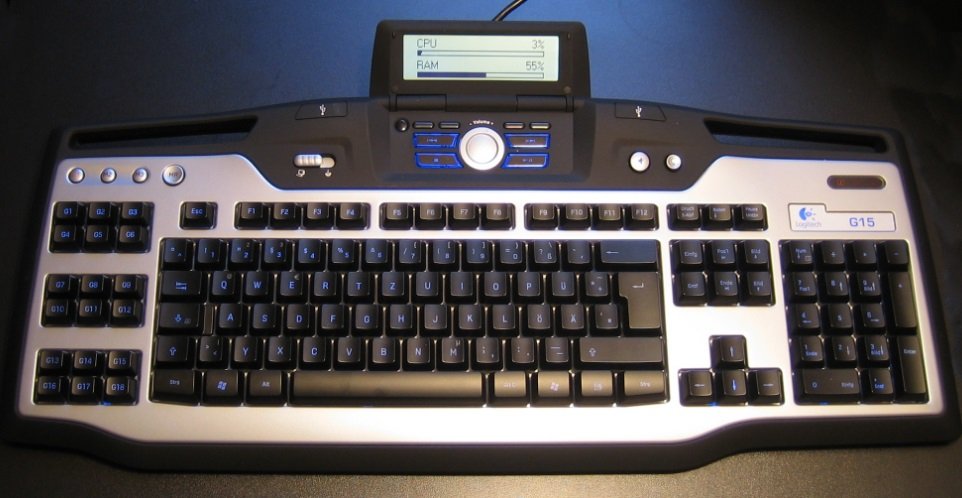 Um teclado de computador