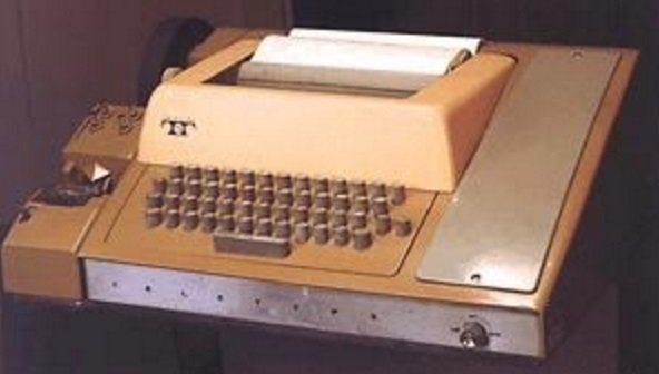 Uma máquina de escrever