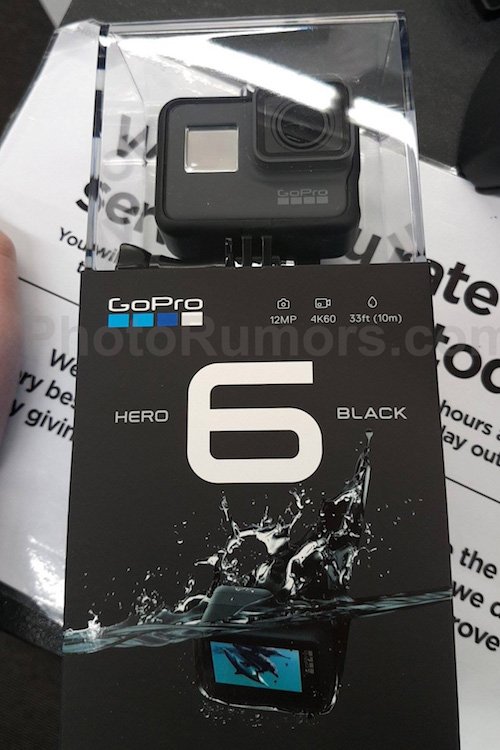 GoPro Hero6 Black na caixa