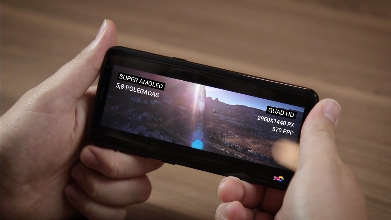 Galaxy S8 rodando vídeo