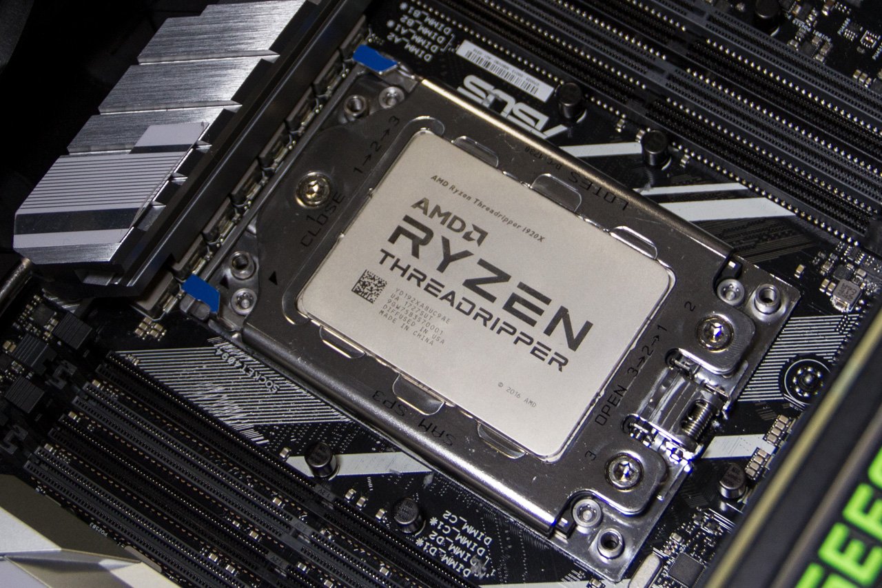 AMD Ryzen 1920X na placa ASUS