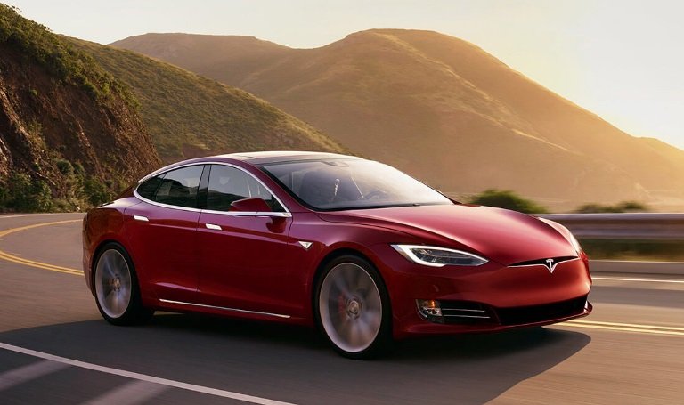 O carro Tesla Model S.