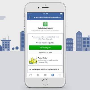 Imagem de Facebook usa o Check-in de Segurança para ajudar vítimas em Las Vegas