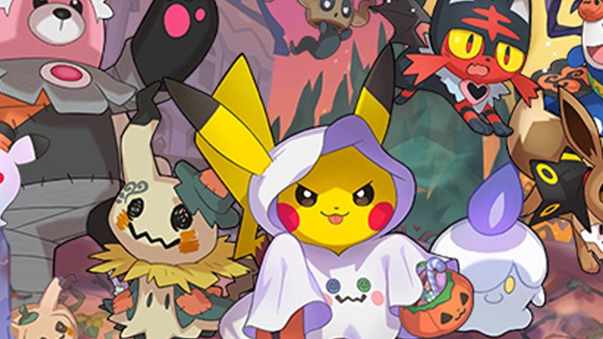 Neste Halloween, teremos um desfile de Jogo em Grupo no Pokémon GO, com  Pokémon vestindo fantasias e uma nova maneira de jogar com seus amigos!