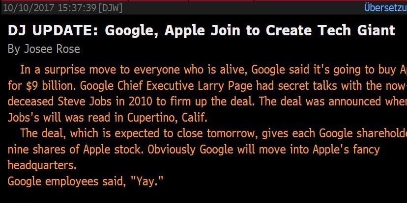 Dow Jones Google Apple