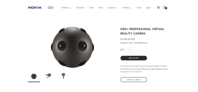 Nokia Ozo câmera VR