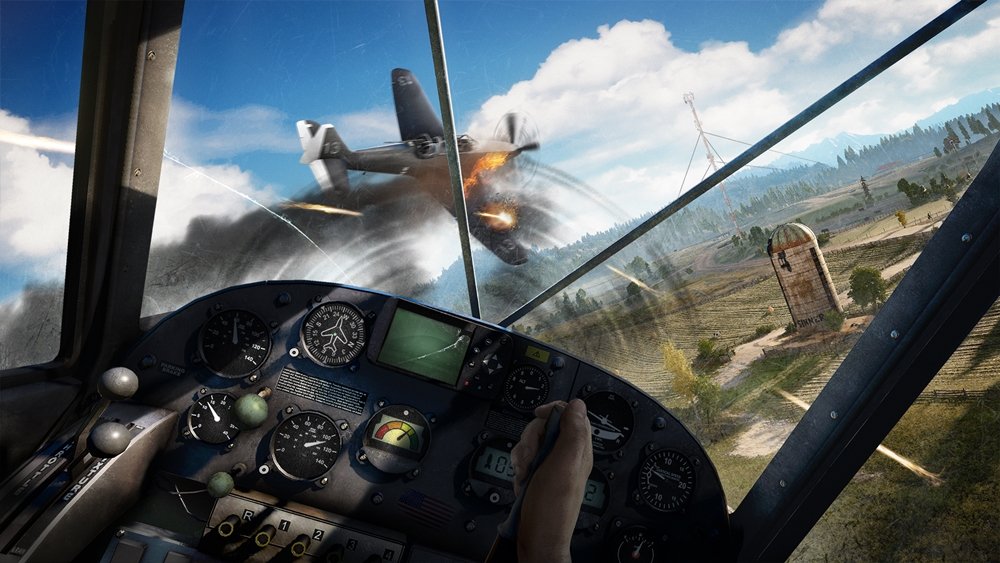 Far Cry 5 avião combate