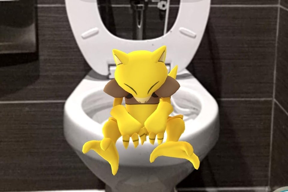 Pokémon no vaso sanitário