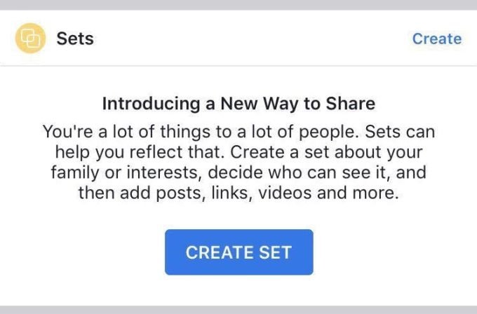 Facebook Sets