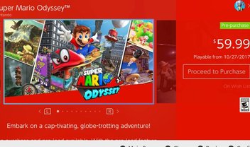 Super Mario Odyssey já está disponível para pré-carregamento no eShop