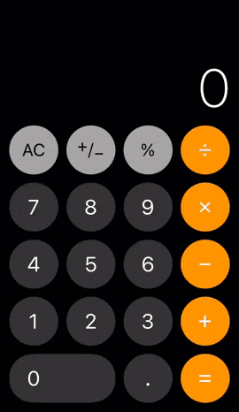 Uma calculadora.