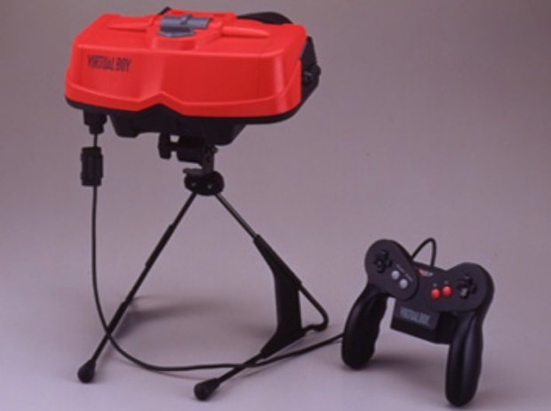 O Virtual Boy, da Nintendo.