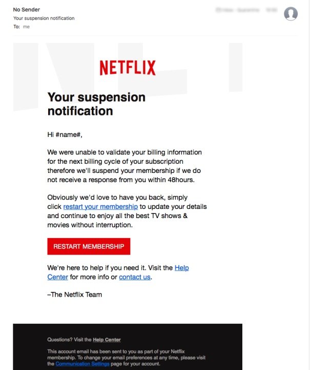 Cuidado com o Golpe da Netflix: falso e-mail pede atualização 