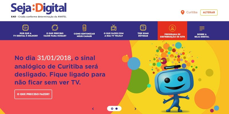 tv digital analógica