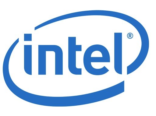 A logo da Intel.
