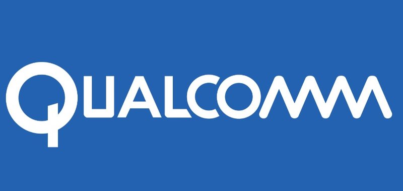 A logo da Qualcomm.